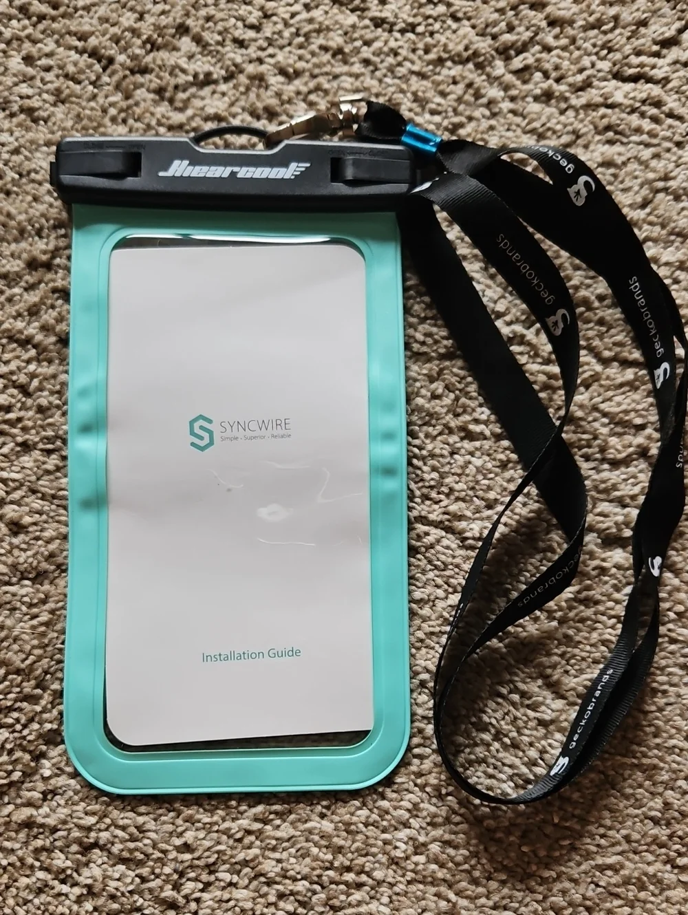 Waterproof Phone Pouch in Teal